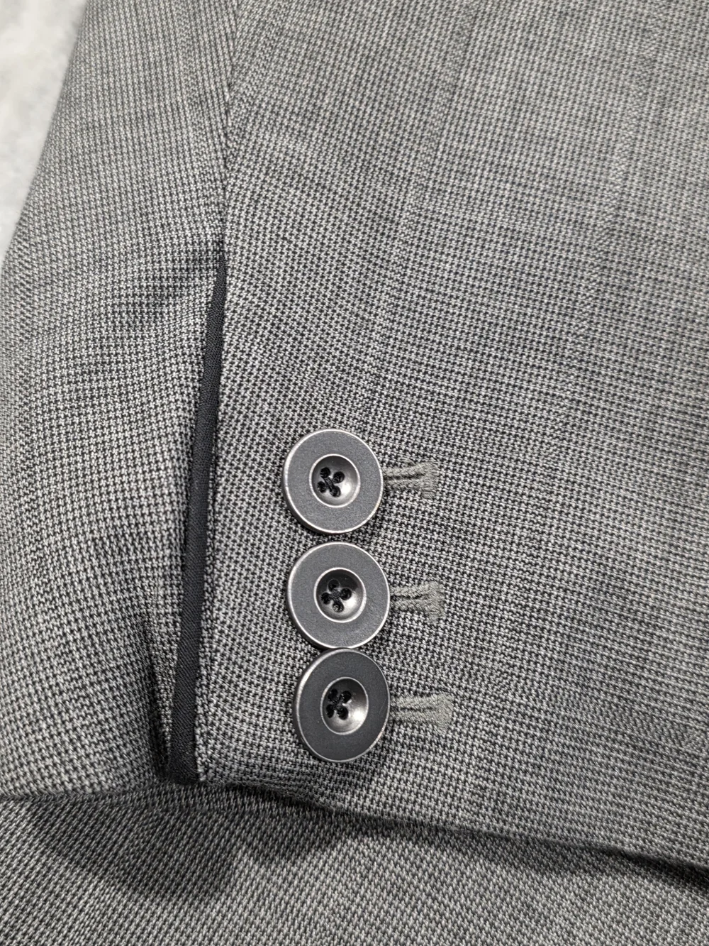 XL 46-48 Men's Alfani Slim Fit Stretch Blazer Gray Peak Lapel Sport Coat Soft